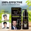 KIZEAUT One Step Black Hair Color Cream for Cover Gray Hair