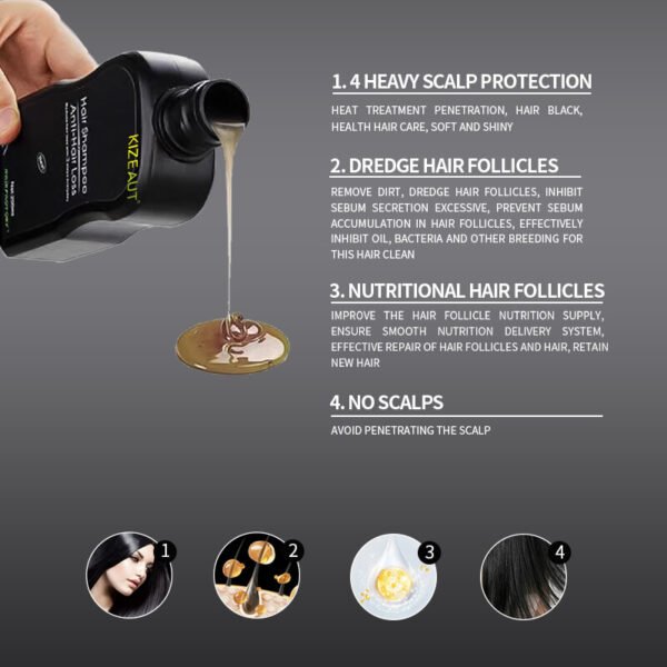 KIZEAUT 3-Step Black Hair Dye Cream