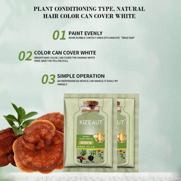 KIZEAUT Plant-Based Bubble Hair Color Dye