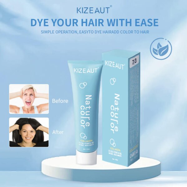 KIZEAUT Nature Color Collagen Hair Dye Cream
