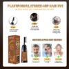 KIZEAUT 3 in 1 Dark Brown Hair Dye Shampoo with Built-in Comb