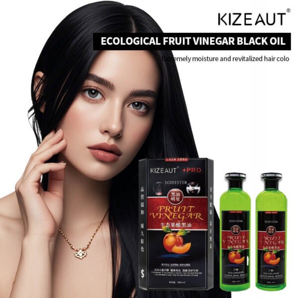 KIZEAUT Fruit Vinegar Black Hair Dye Set