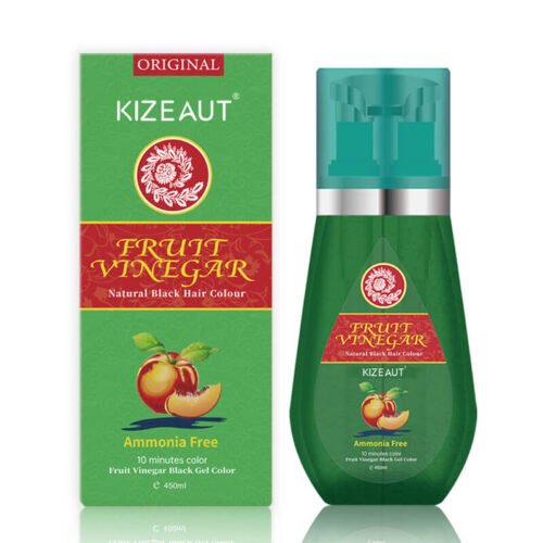 KIZEAUT Fruit Vinegar Ammonia Free Natural Black Hair Color Gel