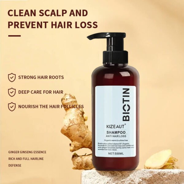 KIZEAUT Biotin Anti-Hair Fall Shampoo effectively relieves diverse hair shedding troubles.