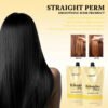 KIZEAUT Ionic Hair Straightening Set, Hair Softening & Setting Two-piece Kit