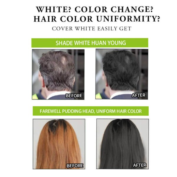 KIZEAUT Olive Bubble Hair Dye Shampoo – Fast Black Hair Color