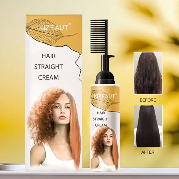 KIZEAUT One-Click Press Comb-Type Hair Smoothing Rebonding Cream