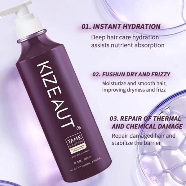 Formulated with precise ingredients, KIZEAUT smoothing repair hair care perfectly fits hair cuticle structure.