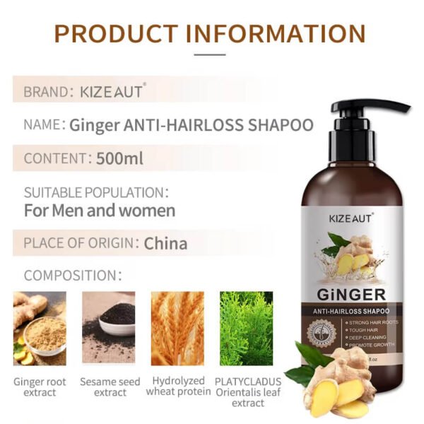 KIZEAUT Ginger Anti-Hairloss Shampoo