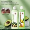 KIZEAUT Avocado Oil Shampoo & Conditioner Set, optimizes unhealthy scalp prone to heat discomfort and excess sebum buildup
