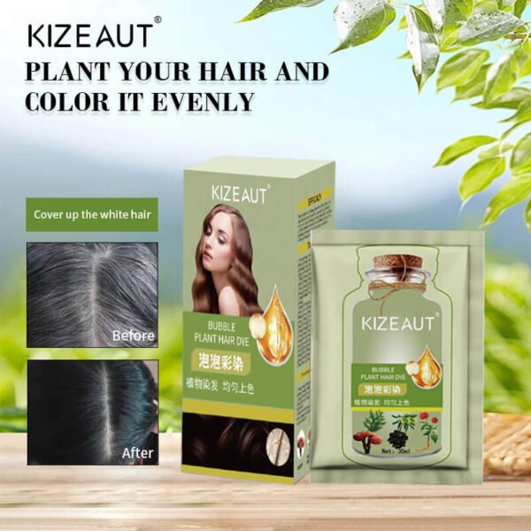 KIZEAUT Plant-Based Bubble Hair Color Dye