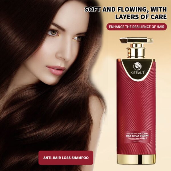 KIZEAUT Golden Caviar Shampoo | Effectively Remove Dandruff & Repair Damaged Hair