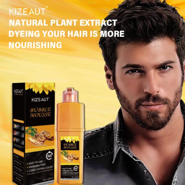 KIZEAUT Ginseng Infused Bubble Mousse Hair Coloring Cream