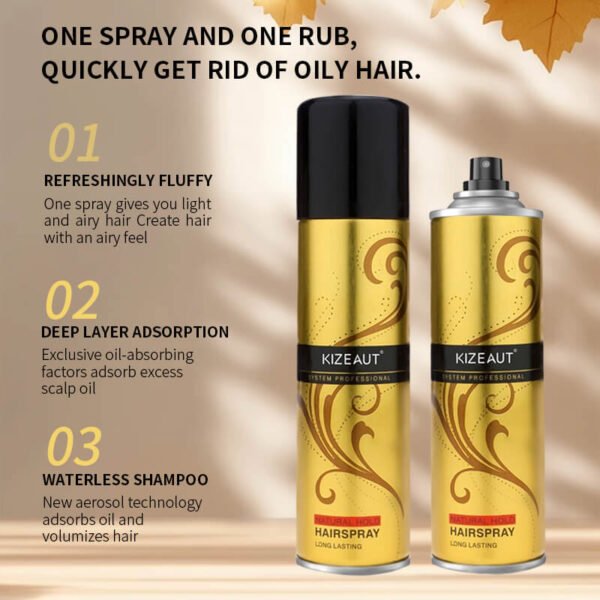 The brand-new KIZEAUT styling spray series delivers long-lasting root support for oil control and hair volume.