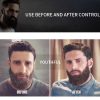 KIZEAUT Beard Dye Cream Specially for Men, Ammonia-Free Gentle Formula to Cover Grey & White Beard Hair