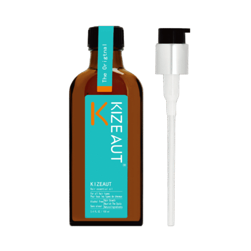 KIZEAUT natural hair oil calms rough dry frizz while restoring impaired hair cuticles