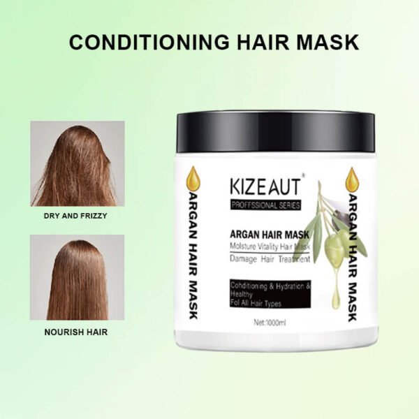 Grand Launch: KIZEAUT Argan Oil Nourishing Hair Mask, 1000ml Large Salon Size