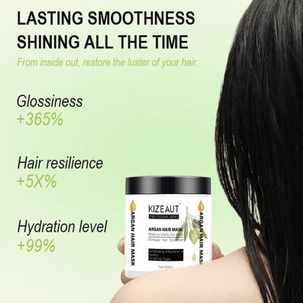 Grand Launch: KIZEAUT Argan Oil Nourishing Hair Mask, 1000ml Large Salon Size