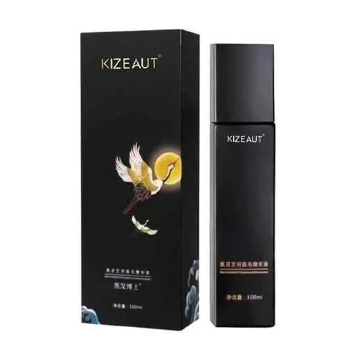 主图 KIZEAUT Plant-Based Hair Darkening Essence, Ginseng & Angelica Hair Nourishing Treatment for Grey Hair Care