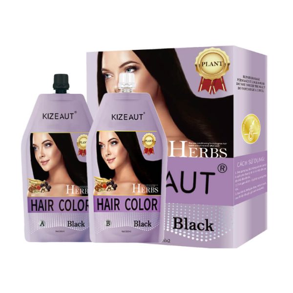 KIZEAUT Ginseng Herbal Black Hair Color Cream