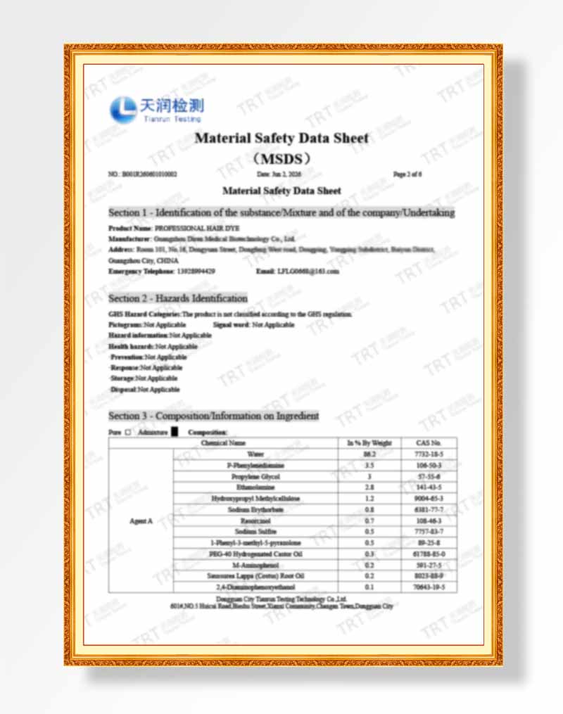 Diren certification document 2